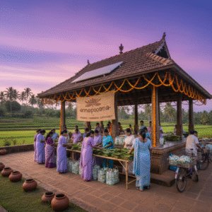 Sustainable food distribution system in Kerala communities