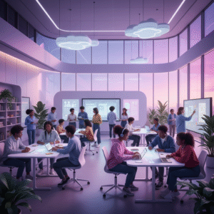 Inclusive workplace fostering post-gender collaboration and diversity
